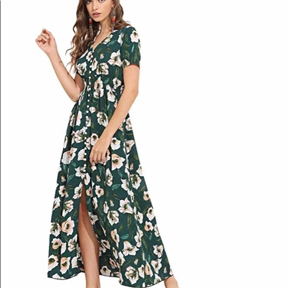 Floral Maxi Dress - Picture 3 of 4